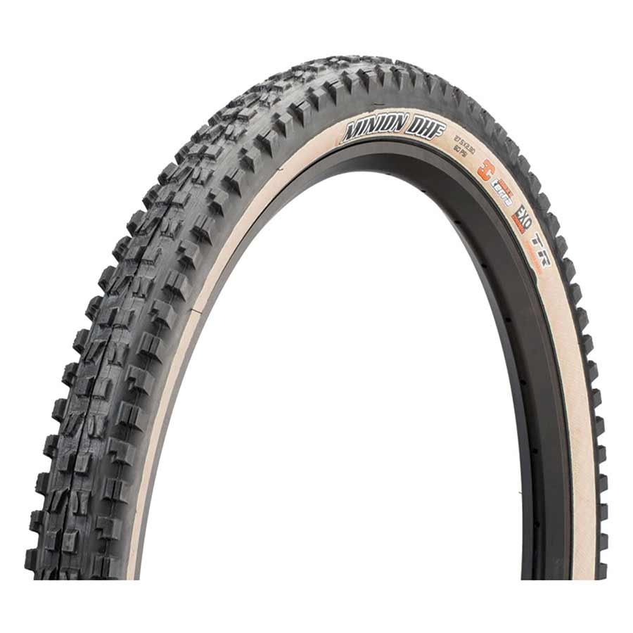 Maxxis Minion DHF Tire 29''x2.50 Tubeless TR Dual EXO Wide Trail 60TPI Tanwall Mountain Tires Full Catalog Maxxis