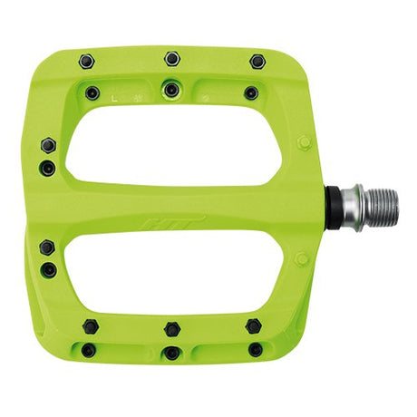 HT Components PA03A Mountain Bike Flat Nylon Reinforced Pedals Lime Green Sporting Goods > Cycling > Bicycle Components & Parts > Pedals Full Catalog HT Components