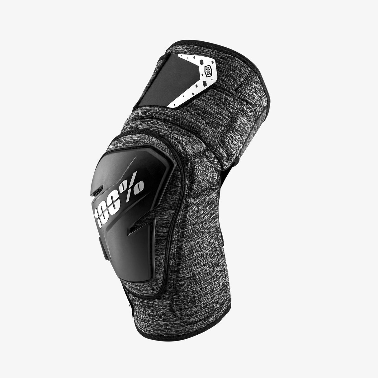 Ride 100% FORTIS Knee Guards/Pads, Color: Grey Heather/Black- Size LG/XL