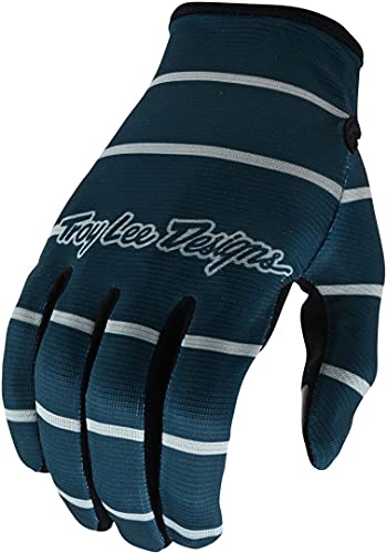 Troy Lee Designs Mtb Flowline Glove Stripe BLUE GRAY LG Misc Full Catalog Troy Lee Designs