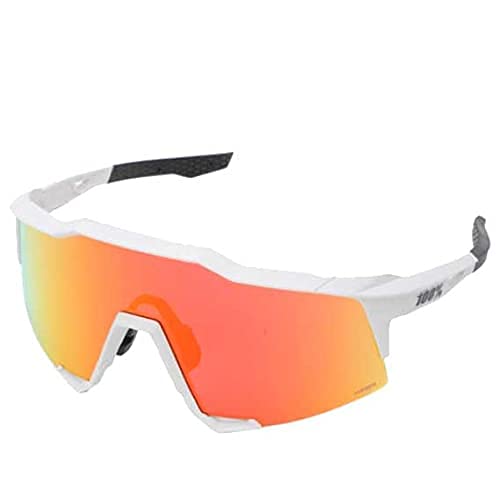 100% Speedcraft Sport and Cycling Eyewear Off White - HiPER Red Multilayer Mirror