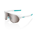100% Sunglasses S2 - BORA Hans Grohe Team White - HiPER Silver Mirror Lens Misc 100% 100%