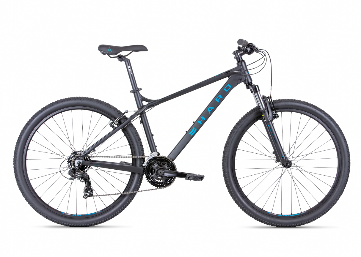 Haro Flightline One 27.5 Mountain Bike Black/Blue Size Small