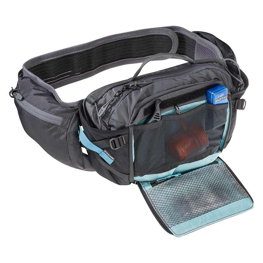 Evoc Hip Pack Pro 3 + 1.5L Cycling Hydration Pack - Black/Carbon Grey