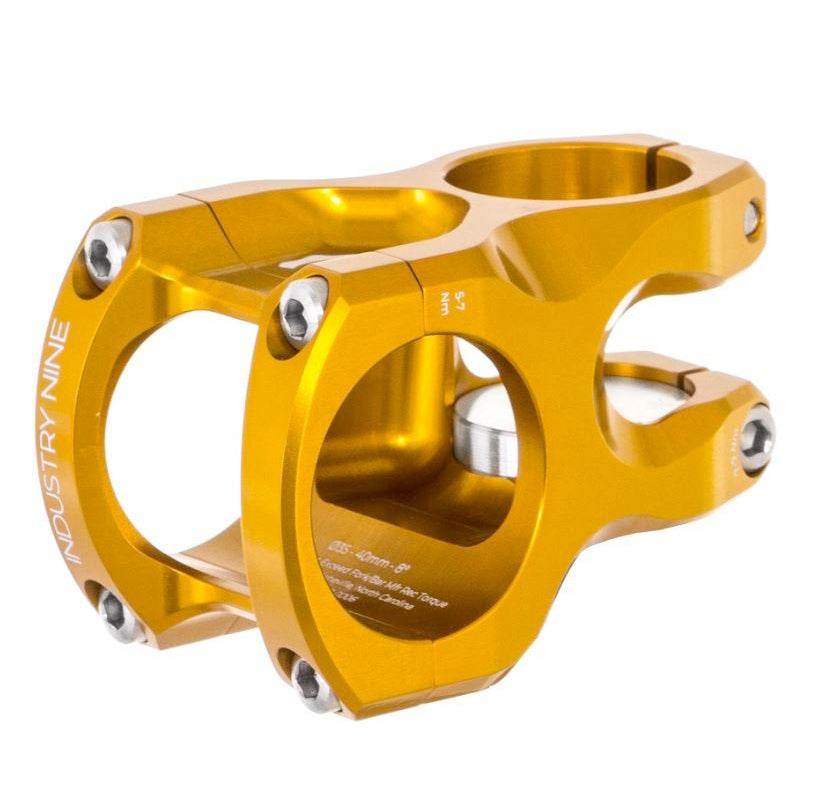 Industry Nine I9 A35 Mountain Bike Stem 35 Clamp 50mm Gold
