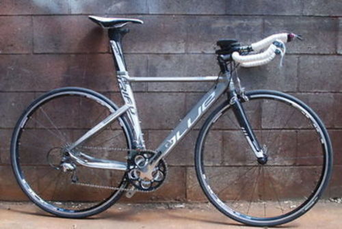 Blue Competition AL Time Trial TT Triathlon Bike Shimano FSA Size XS Silver New