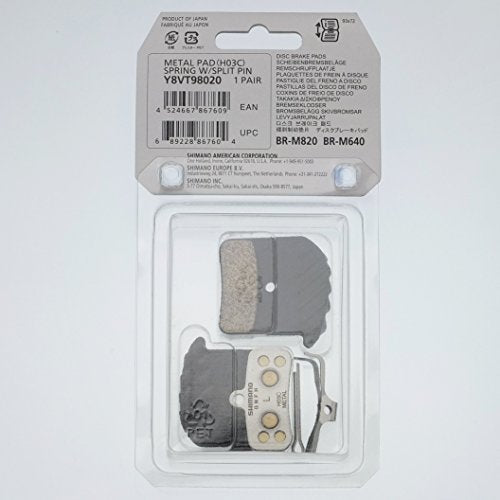 Shimano H03C Metallic Bicycle Disc Brake Pad Set - Metallic-Sporting Goods > Cycling > Bicycle Components & Parts > Brake Pads-The Gear Attic