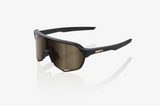 100% Percent Cycling S2 Sunglasses - Matte Black - Gold Lens