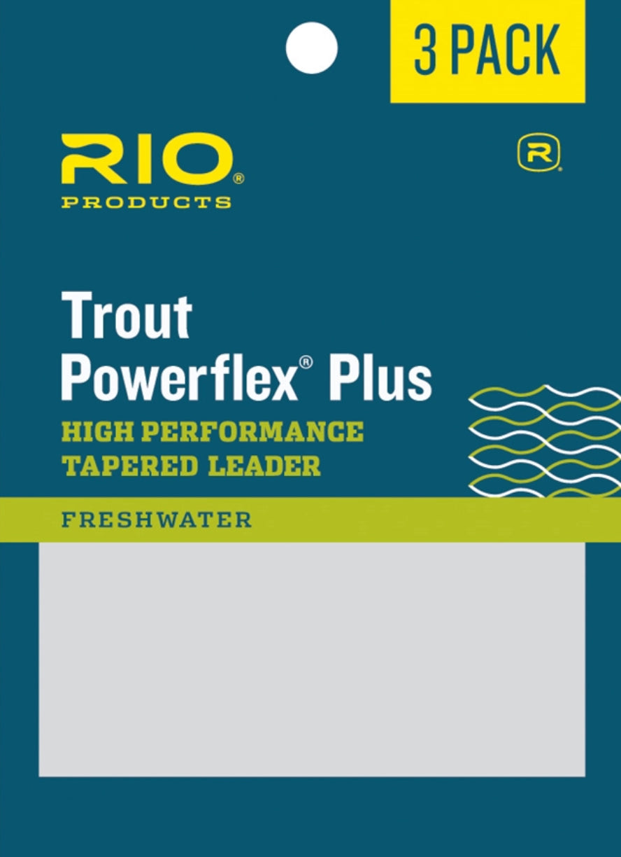 RIO Powerflex Plus 9Ft 6X Leader 3-Pack