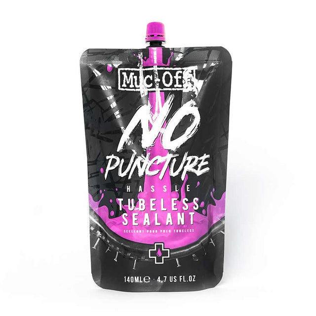 Muc-Off No Puncture Hassle Tubeless Tire Sealant Pouch 140ml Misc Full Catalog Muc-Off