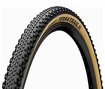 Continental Terra Trail 700 x 40 Cream Sidewall Gravel Tire TR + Black Chili Sporting Goods > Cycling > Bicycle Tires, Tubes & Wheels > Tires Continental Tires Continental