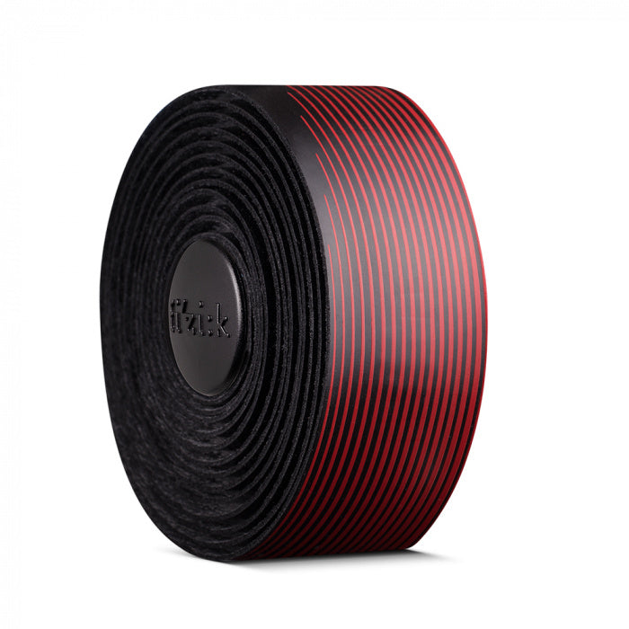 Fizik Cycling Bicycle Handlebar Tape Vento - 2mm - Microtex - Tacky - BLACK / RED