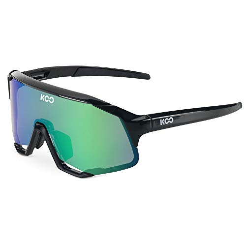 Koo Demos Cycling Sports Sunglasses Zeiss Lens Black Frame Green Mirror Sporting Goods > Cycling > Sunglasses & Goggles Full Catalog KOO