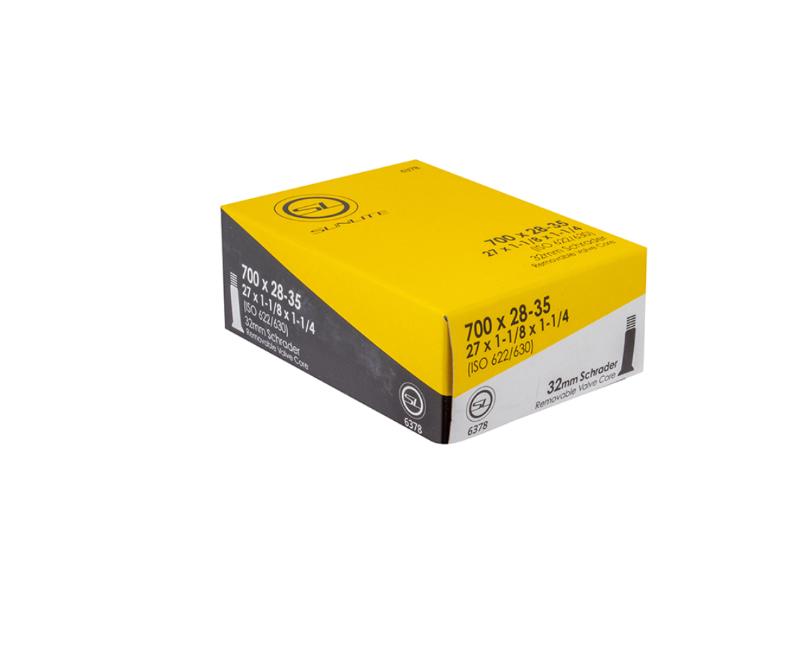TUBE SUNLT 700x28-35 (27x1-1/8x1-1/4) SV32 FFW30mm