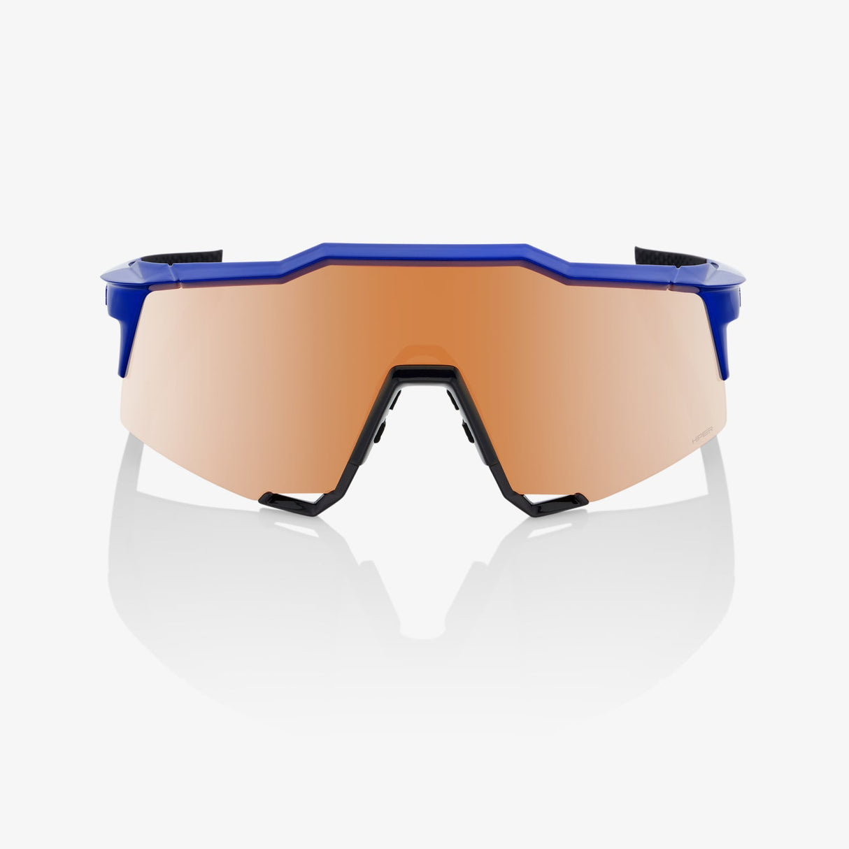 100% Sunglasses SPEEDCRAFT - Gloss Cobalt Blue - HiPER Copper Mirror Lens