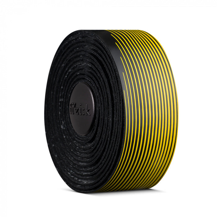 Fizik Cycling Bicycle Handlebar Tape Vento - 2mm - Microtex - Tacky - BLACK / YELLOW