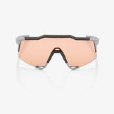 100% Percent Sunglasses SPEEDCRAFT - Soft Tact Stone Grey - HiPER Coral Lens
