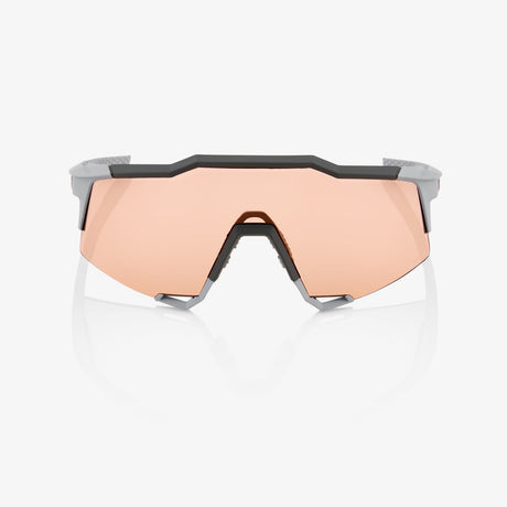 100% Percent Sunglasses SPEEDCRAFT - Soft Tact Stone Grey - HiPER Coral Lens