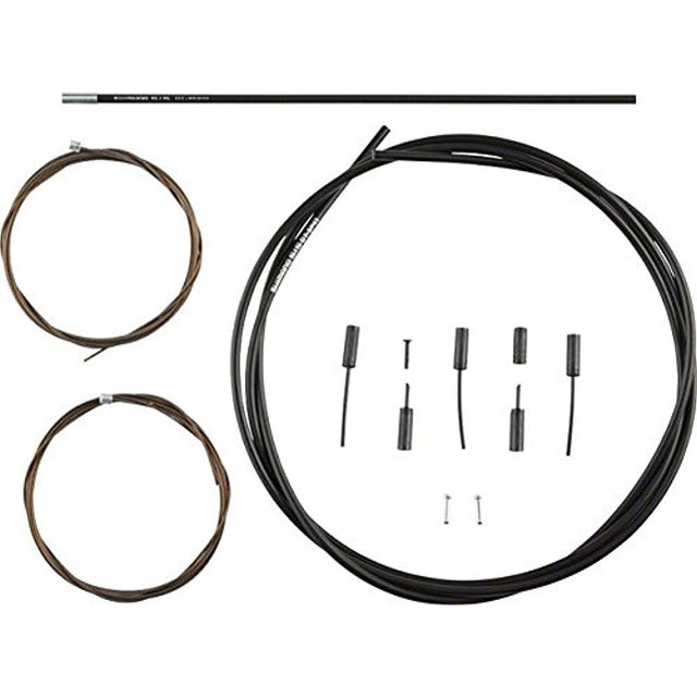 Shimano Dura-Ace R9100 OT-SP41 Polymer-Coated Derailleur Shifter Cable Set Black-Sporting Goods > Cycling > Bicycle Components & Parts > Cables & Housing-The Gear Attic