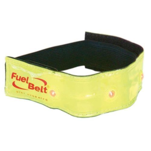 FuelBelt LED Safety Arm Band Neon Yellow w/ Red LED Stretch Elastic One Size New-Misc-The Gear Attic