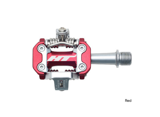 HT Mountain Bike Clipless Pedals - M2 - Red Pedals Full Catalog HT Components