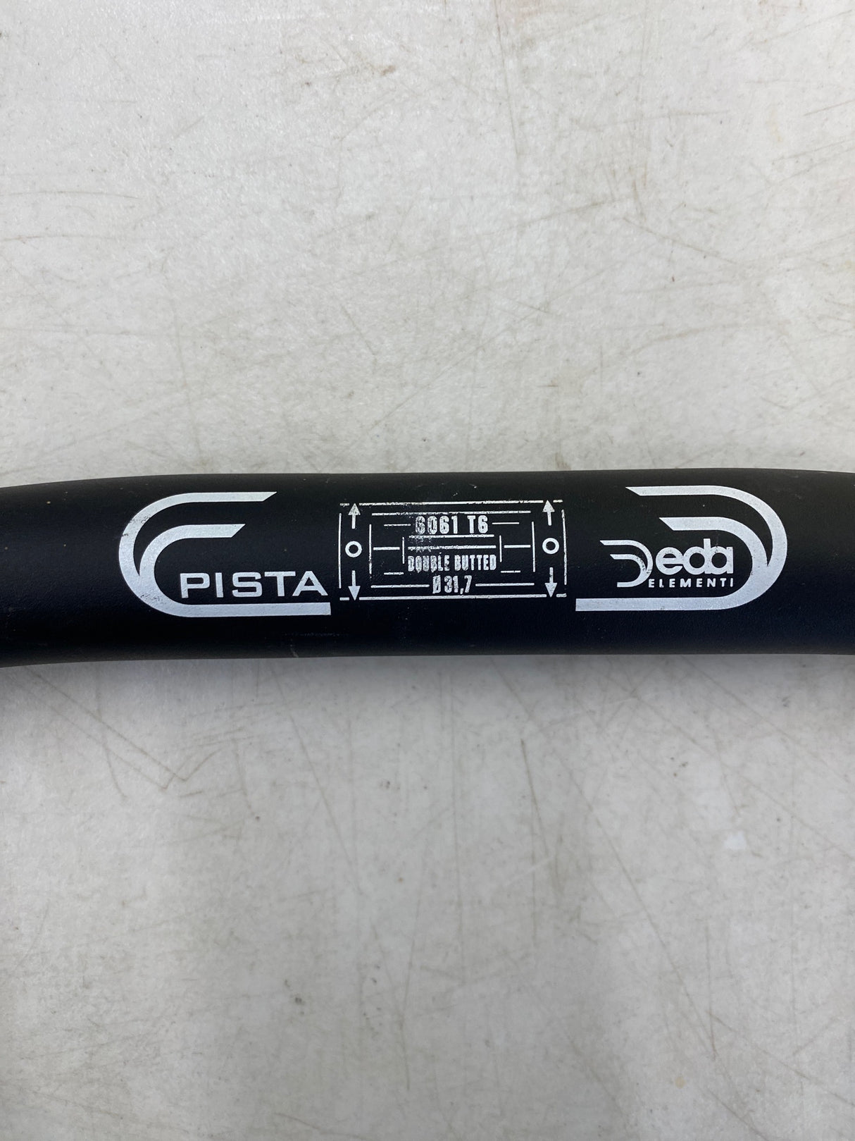 Deda Elementi Pista Track Drop Bar Cycling Handlebars 40cm 31.7mm Black