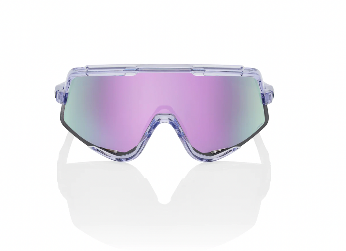 100% Percent Sunglasses Glendale Polished Translucent Lavender Hiper +Clear Lens