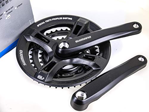 Shimano Crankset Altus 28x38x48t 7/8spd 170mm Square w/ Guard