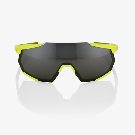 Ride 100% Sunglasses Racetrap - Soft Tact Banana - Black Mirror Lens
