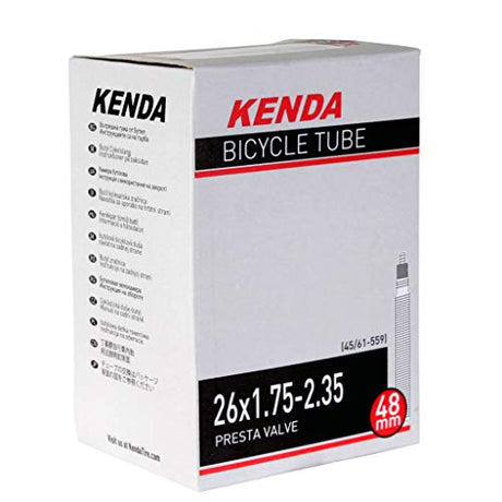 Kenda Bicycle Tube 26 x 1.75-2.35 Schrader Valve 48mm Sporting Goods > Cycling > Bicycle Components & Parts > Tubes Full Catalog Kenda