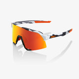100% Sunglasses S3 - Soft Tact Grey Camo - HiPER Red Multilayer Mirror Lens Misc 100% 100%