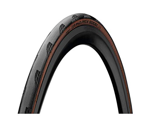 Continental Grand Prix 5000 Bicycle Tire 700 x 25 Black/Transparent Sidewall Chili New Sporting Goods > Cycling > Bicycle Components & Parts > Tires Continental Tires Continental