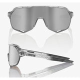 100% Percent Cycling S2 Sunglasses - Polished Translucent Grey - HIPER Silver Mirror Lens-Misc-The Gear Attic