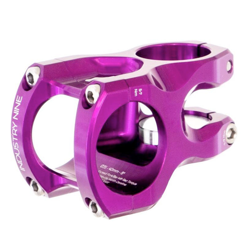 Industry Nine I9 A35 Mountain Bike Stem 35 Clamp 50mm Purple