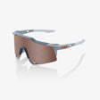 100% Sunglasses SPEEDCRAFT - Soft Tact Stone Grey - HiPER Crimson Silver Mirror Lens Misc 100% 100%