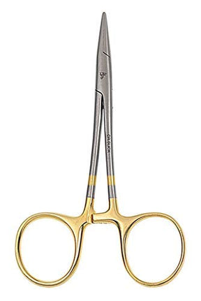 Dr. Slick Spring Creek Clamp, 5", Gold Loops, Straight Fly Fishing Stainless Steel Fly Fishing Accessories Fly Fishing Dr. Slick