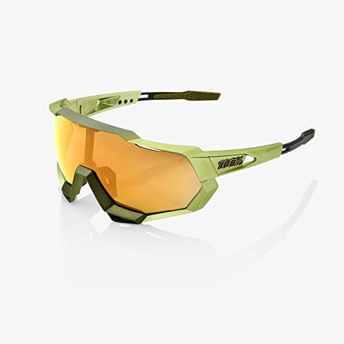 100% Speedtrap Sunglasses - Matte Metallic Viperidae - Bronze Multilayer Mirror Lens