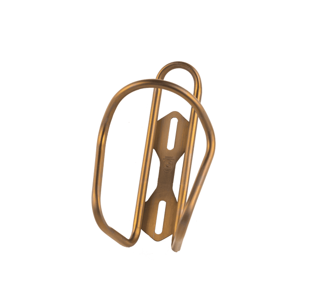 Bourbon Double Oak Titanium Cage + Straw Kit - Limited Edition - SILCA | | silca bottle cage | silca tinanium bottle cage | water bottle cages | bottle cages | water cage | bike water bottle cage