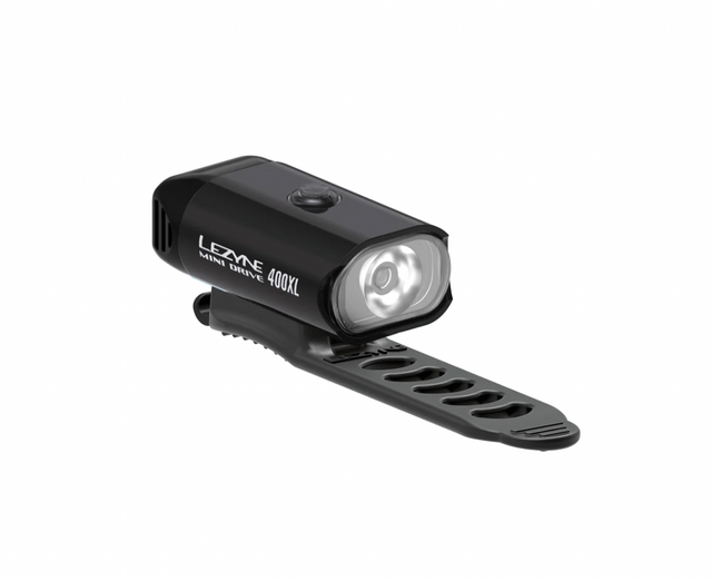 Lezyne Mini Drive 400XL Bicycle Headlight Rechargeable - Black Lights Full Catalog Lezyne