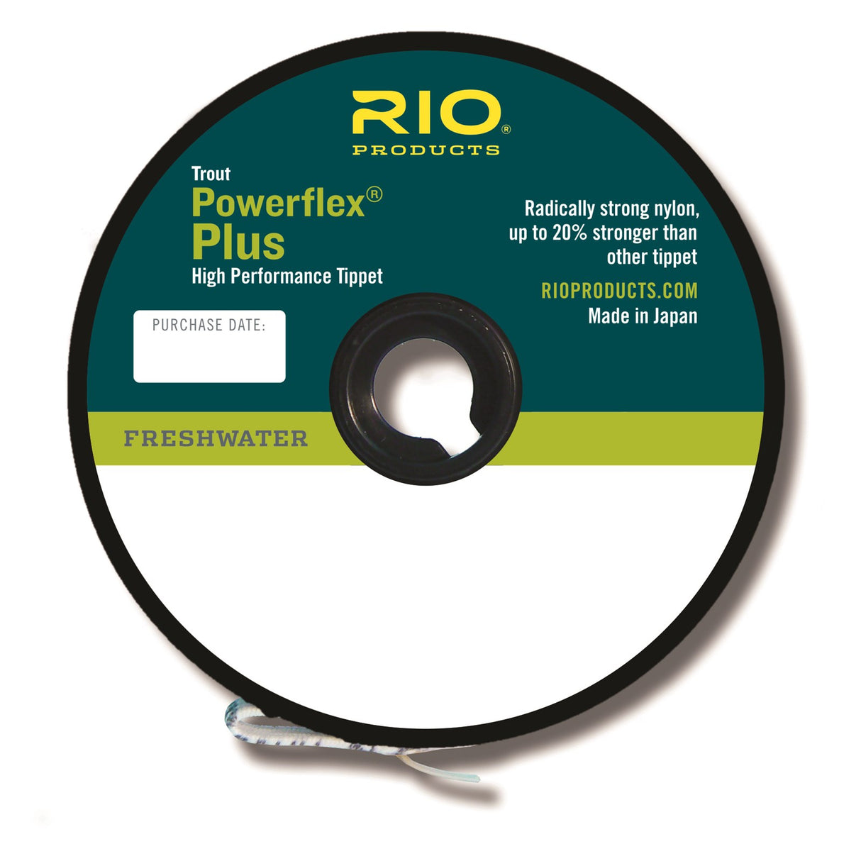 RIO Powerflex Plus 4X Tippet 50Yd Size: 4X Length: 50Yds/46M Test: 7.5Lb/3.4Kg Diameter: 0.007In/0.178Mm Misc Full Catalog Rio