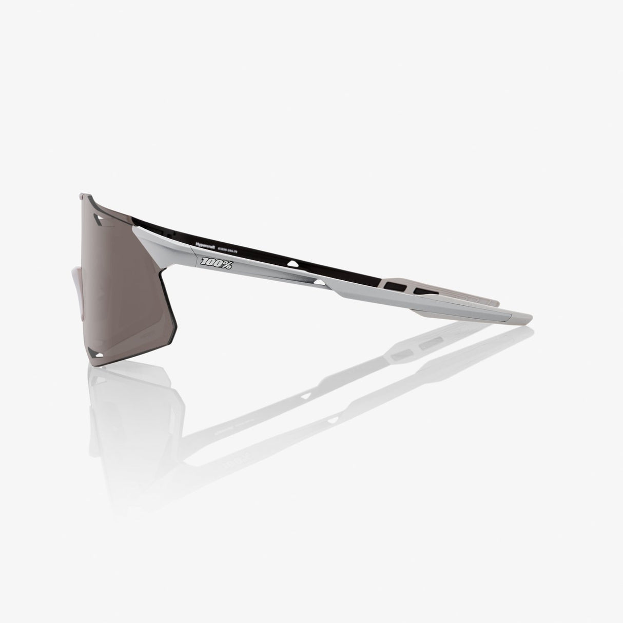 100% Sport Sunglasses HYPERCRAFT - Matte Stone Grey - HiPER Silver Mirror Lens