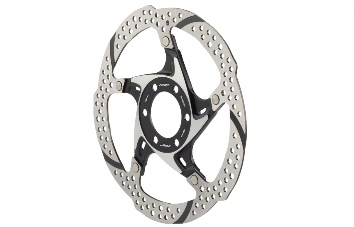 TRP-33 Disc Brake Rotor - 203mm, 6-Bolt, 1.8mm, Silver/Black