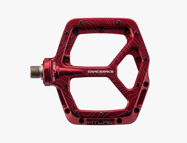 Race Face Atlas Mountain Bike Flat Pedals Red, Set
