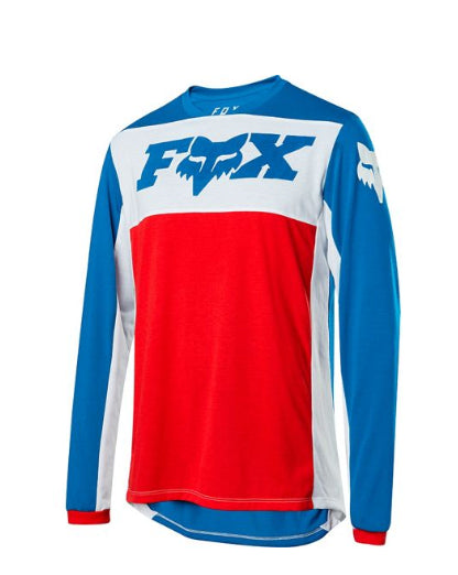 Fox Head Cycling Indicator Long Sleeve Wide Open Jersey [Nvy/Rd] Size 2X Misc Cycling Jerseys Fox Head