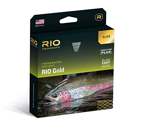 Rio Elite Rio Gold Fly Fishing Fly Line w/ Slick Cast Coating, WF6F