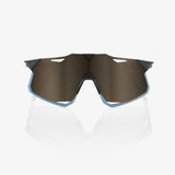 100% Hypercraft Sunglasses Matte Black Soft Gold Mirror Lens + Clear Lens