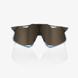 100% Hypercraft Sunglasses Matte Black Soft Gold Mirror Lens and Clear Lens