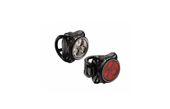 Lezyne Cycling Bicycle Light Set Zecto 250 Lm Front / Zecto 80Lm Rear Pair Black Lights Full Catalog Lezyne